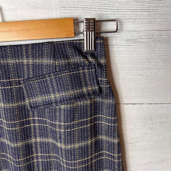 ModCloth Skirt Womens SZ Small Blue Sweet Silver Linings Plaid Mini School Girl - Picture 5 of 9